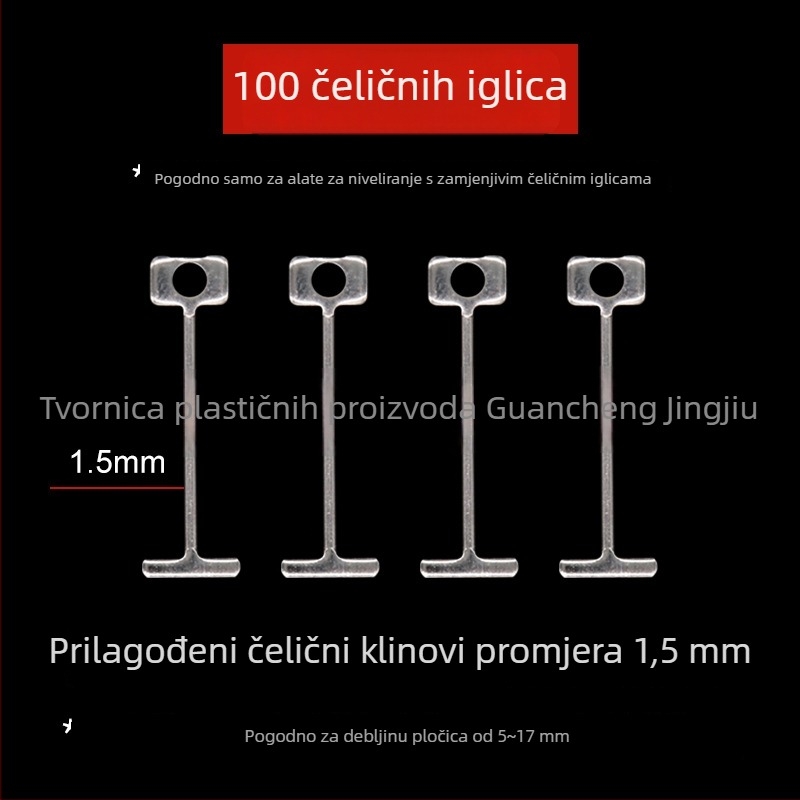 Deblji niveler za pločice s zamjenjivom iglom – ponovna uporaba