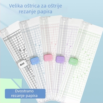 A4 rezač papira, prijenosni dvostrani rezač, klizni rezač za fotografije i papir