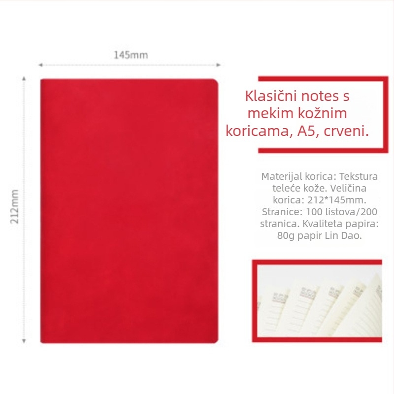 A5 moderna kreativna bilježnica s otiskom logotipa – jednostavan poslovni dnevnik