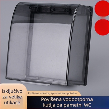 86-tip vodootporna kutija za utičnice s ljepilnim vodootpornim poklopcem za kupaonicu i WC, kutija protiv prskanja za pametnu WC