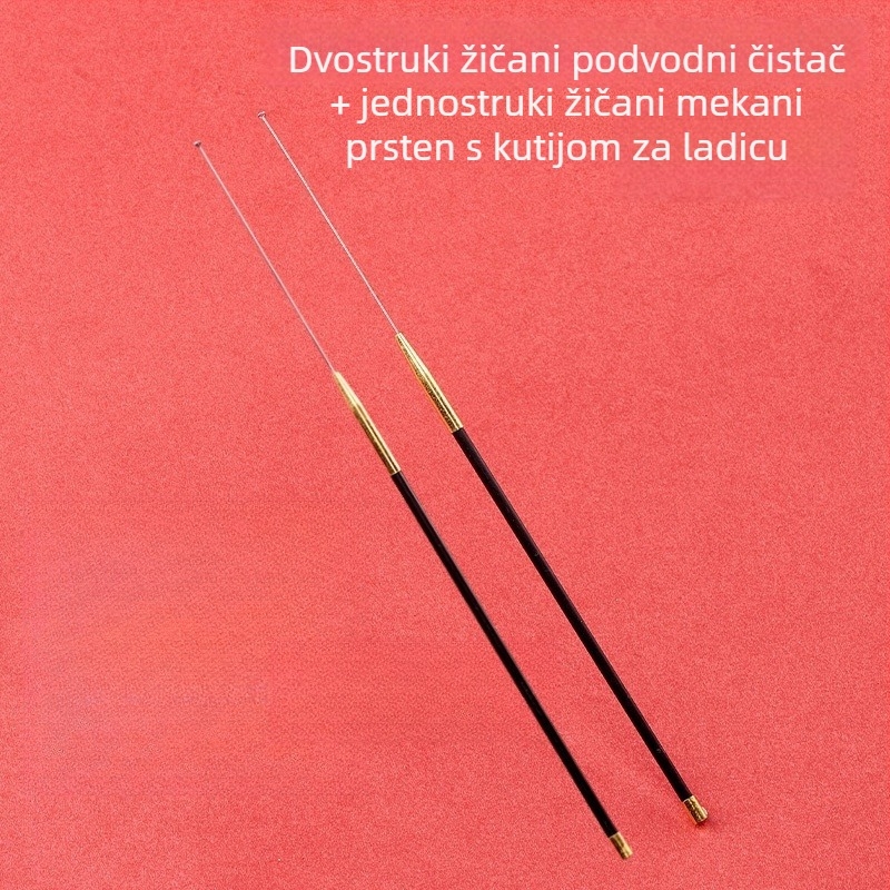 Set alata za čišćenje uha s karbonskom šipkom, ušnim žlicama i gljivastim vrhovima te štapićima od pamuka