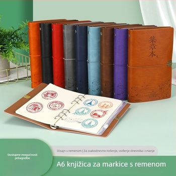 Kreativna putna knjiga s pečatima u kineskom stilu za gradske atrakcije, prazni dnevnik