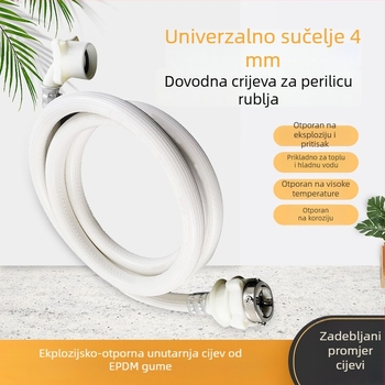 Prošireni dovod vode za perilicu rublja, otporan na eksploziju, debeli, duljina 1,5/3/4/5 m