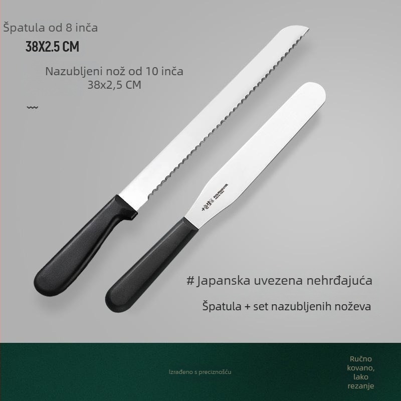 Torta ukrasna spatula, spatula za kremu, pravokutna spatula, mali nož za demoulding, 8/10 inča, kuhinjski alat za pečenje