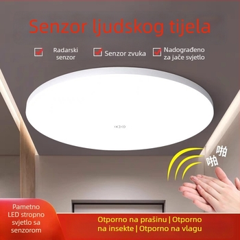 LED svjetlo s senzorom pokreta za stepenice i hodnik, infracrveni senzor, glasovno upravljanje, akrilni difuzor