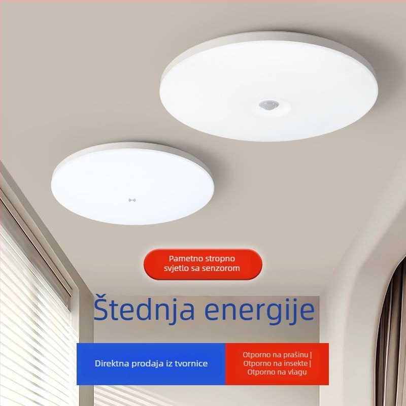 LED svjetlo s senzorom pokreta za stepenice i hodnik, infracrveni senzor, glasovno upravljanje, akrilni difuzor
