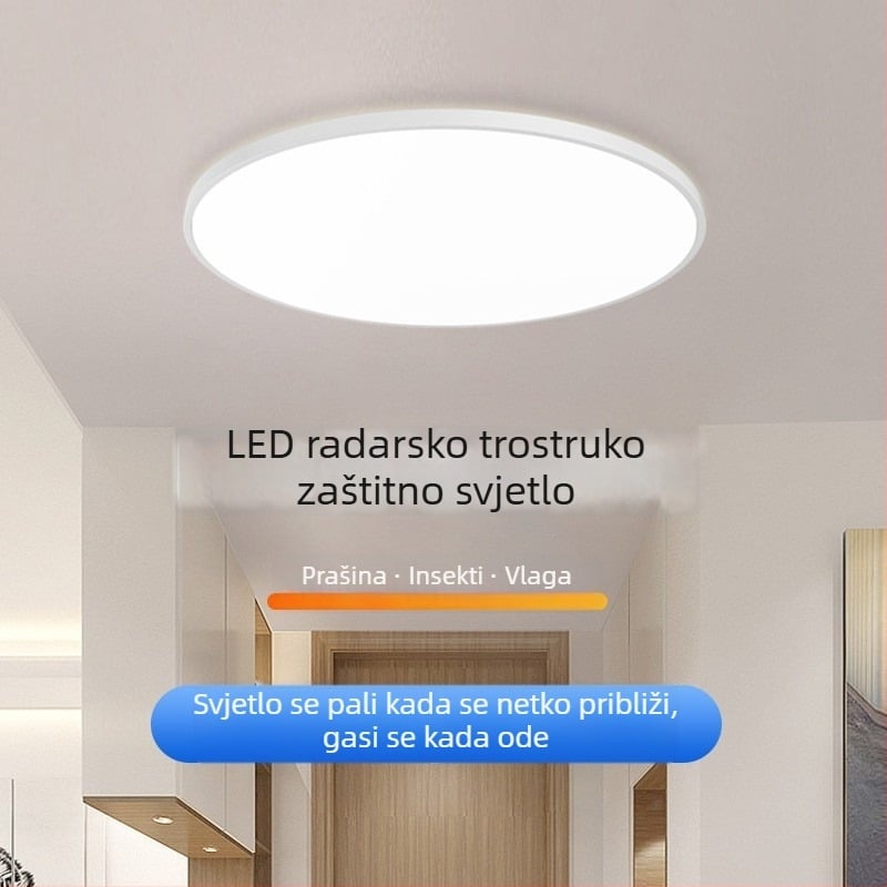 LED svjetlo s senzorom pokreta za stepenice i hodnik, infracrveni senzor, glasovno upravljanje, akrilni difuzor