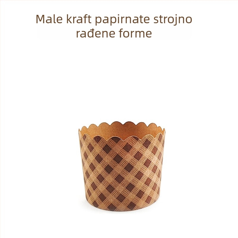 Male košarice za muffine od kraft papira, otporne na toplinu, za pećnicu, 50 komada
