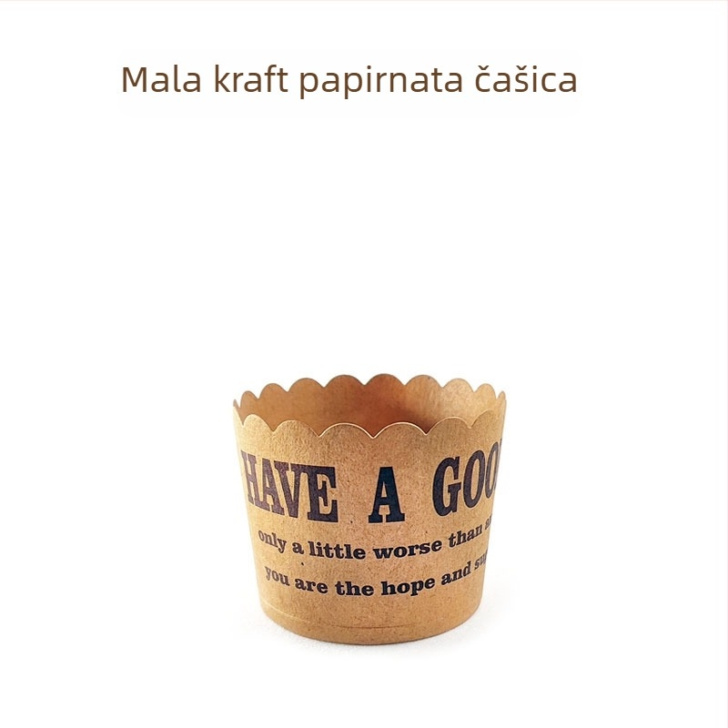 Male košarice za muffine od kraft papira, otporne na toplinu, za pećnicu, 50 komada