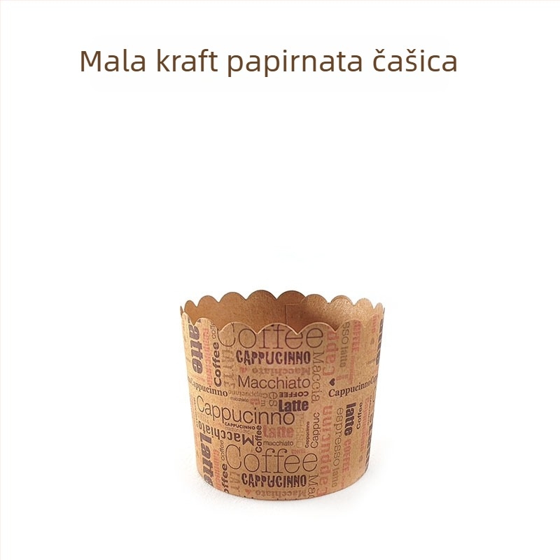 Male košarice za muffine od kraft papira, otporne na toplinu, za pećnicu, 50 komada
