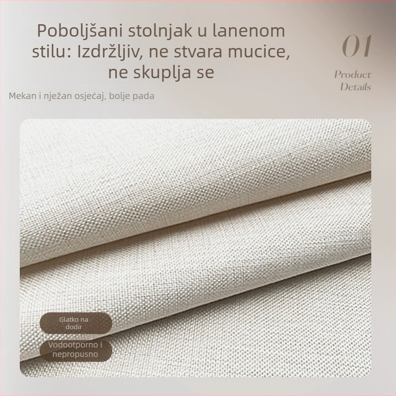 Nova kineska stil stolna zastavica od vodootporne i otporne na ulje tkanine, Zen čajna stolna krpa