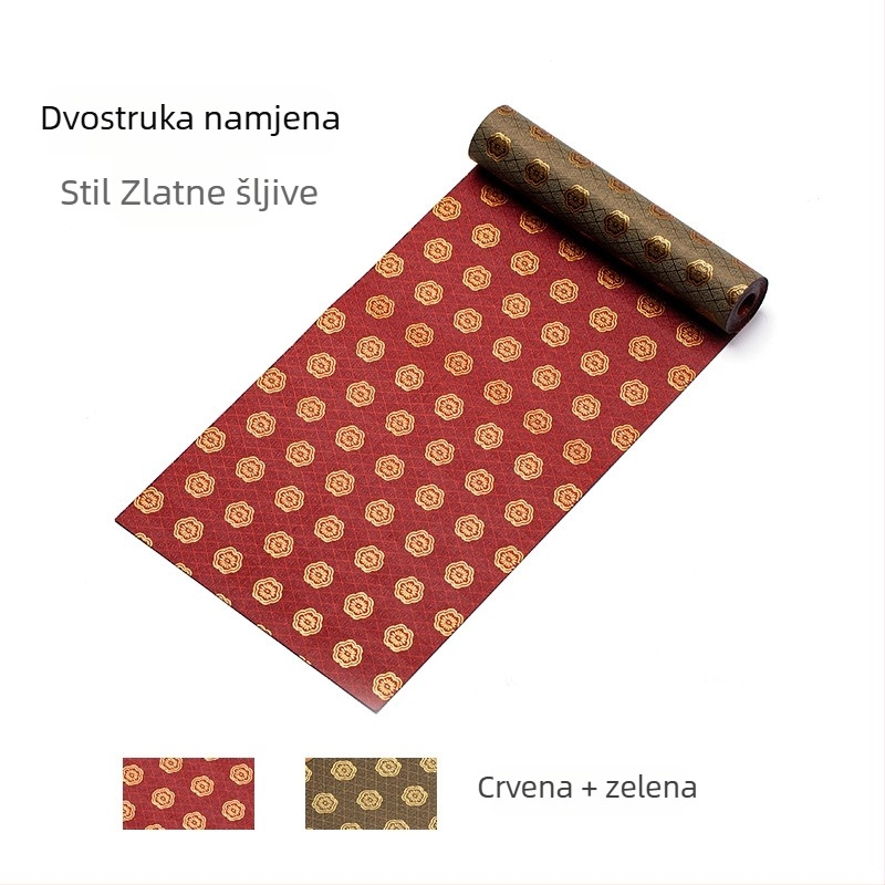 Japanski stil pletena brokat podloga za čaj, Zen nadahnut tekstil za stol