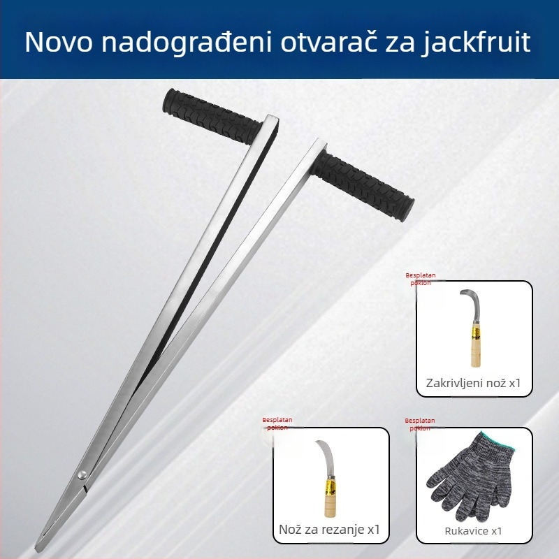 Veliki debeli alat za koriranje jackfruita, nehrđajući čelik, nož za uklanjanje jezgre i dijeljenje