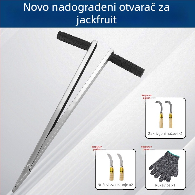 Veliki debeli alat za koriranje jackfruita, nehrđajući čelik, nož za uklanjanje jezgre i dijeljenje