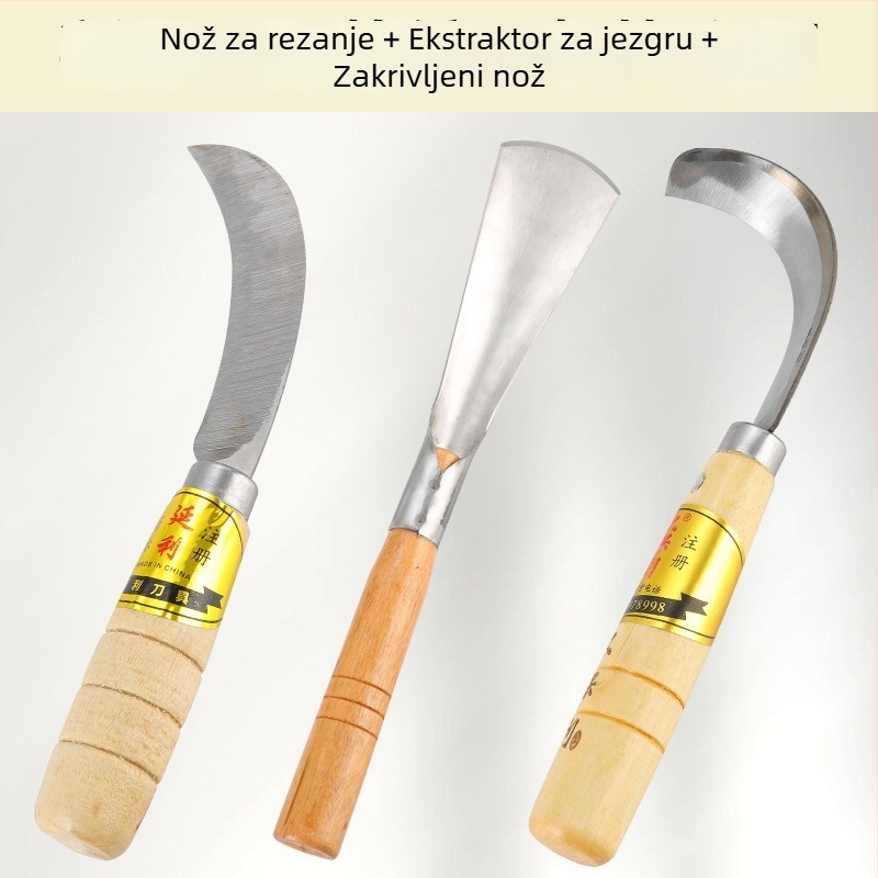 Veliki debeli alat za koriranje jackfruita, nehrđajući čelik, nož za uklanjanje jezgre i dijeljenje