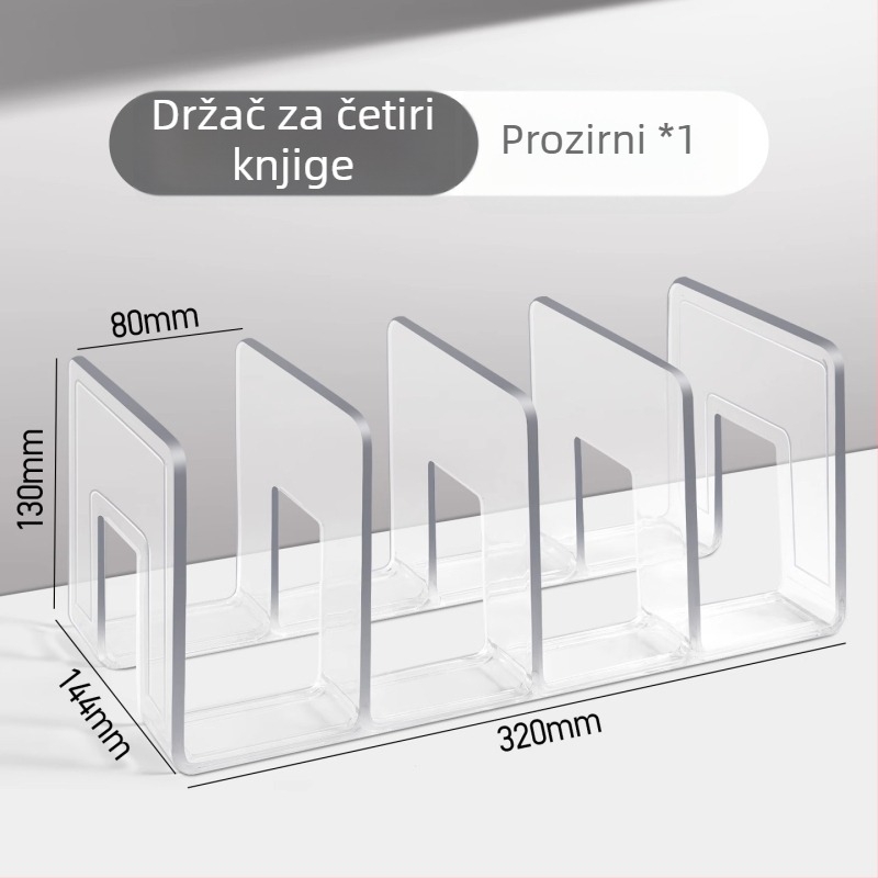 PET podijeljeni stolni regal za knjige s više pretinaca