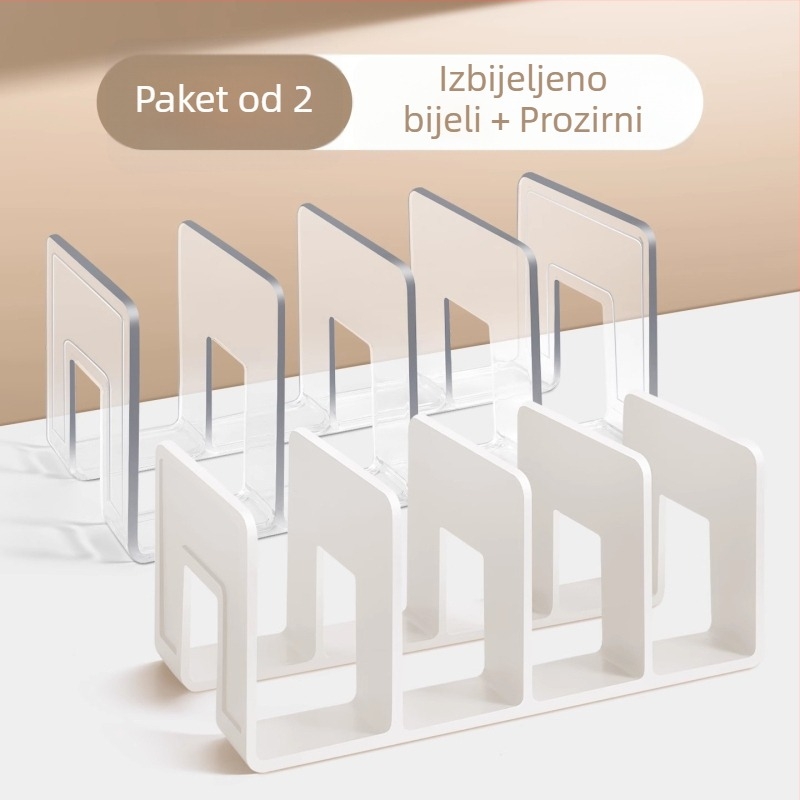 PET podijeljeni stolni regal za knjige s više pretinaca