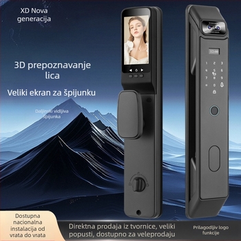 3D prepoznavanje lica, pametna brava s aplikacijom za daljinsko upravljanje, pristup otiskom prsta ili lozinkom, zaštita od krađe