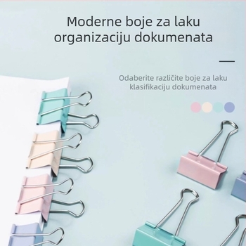 Morandi dugi klip za dokumente — višenamjenski uredski klip, kompaktan i svestran