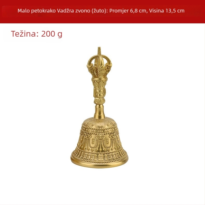Mesing zvončići za ruku s pet niti, za kućnu upotrebu, trgovine i sastanke