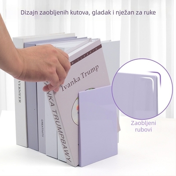 Sklopivi nosač za knjige u obliku L – kompaktni stolni organizator za knjige