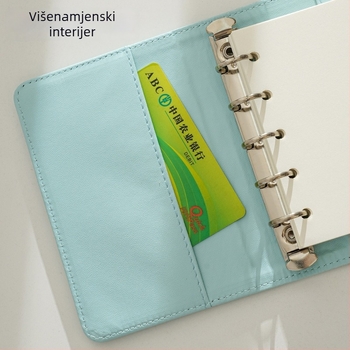 M8Pu binder bilježnica za učenike i djecu, putni dnevnik u pastelnih boja, 42 stranice, Dowling papir, veličina 10x13 cm, 5 rupa
