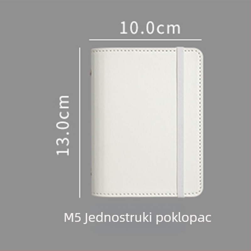M8Pu binder bilježnica za učenike i djecu, putni dnevnik u pastelnih boja, 42 stranice, Dowling papir, veličina 10x13 cm, 5 rupa