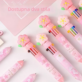 Slatka kapibara, deset boja kuglična olovka za bilješke i crtanje