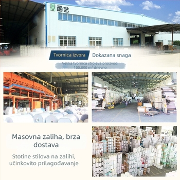 Samoljepljiva PVC tapeta s velikim uzorkom za hotelske pozadine zidova