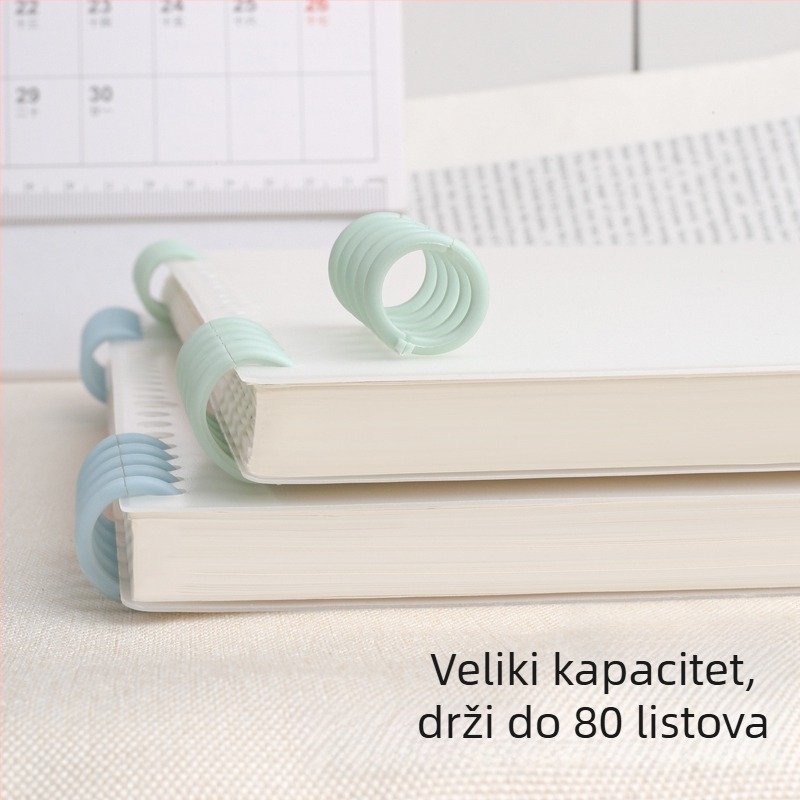 B5 bilježnica s odvojivim stranama, DIY, spiralno uvezana, jednostavna i elegantna