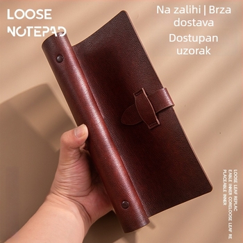 Poklon set bilježnica od mekane kože, A5, odvojive stranice, tisk logotipa, poslovno prilagođavanje