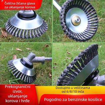 Univerzalni disk s čeličnim žicama za kosilicu i trimer