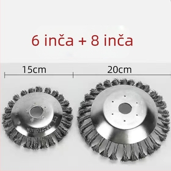 Univerzalni disk s čeličnim žicama za kosilicu i trimer