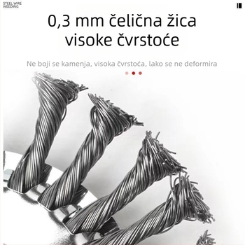 Univerzalni disk s čeličnim žicama za kosilicu i trimer