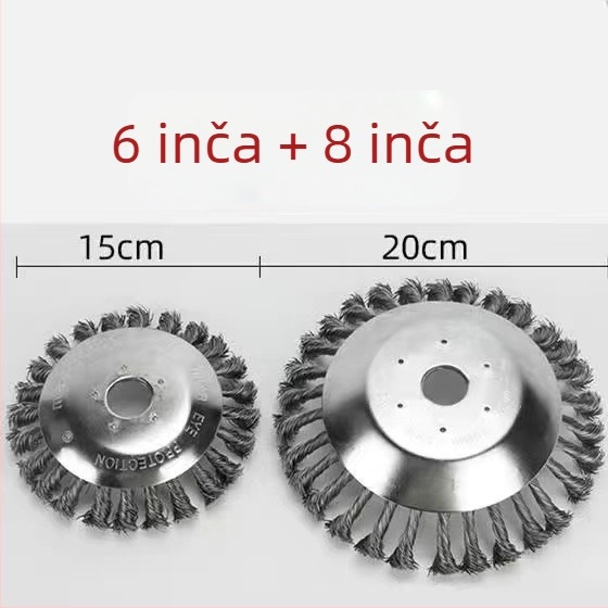 Univerzalni disk s čeličnim žicama za kosilicu i trimer