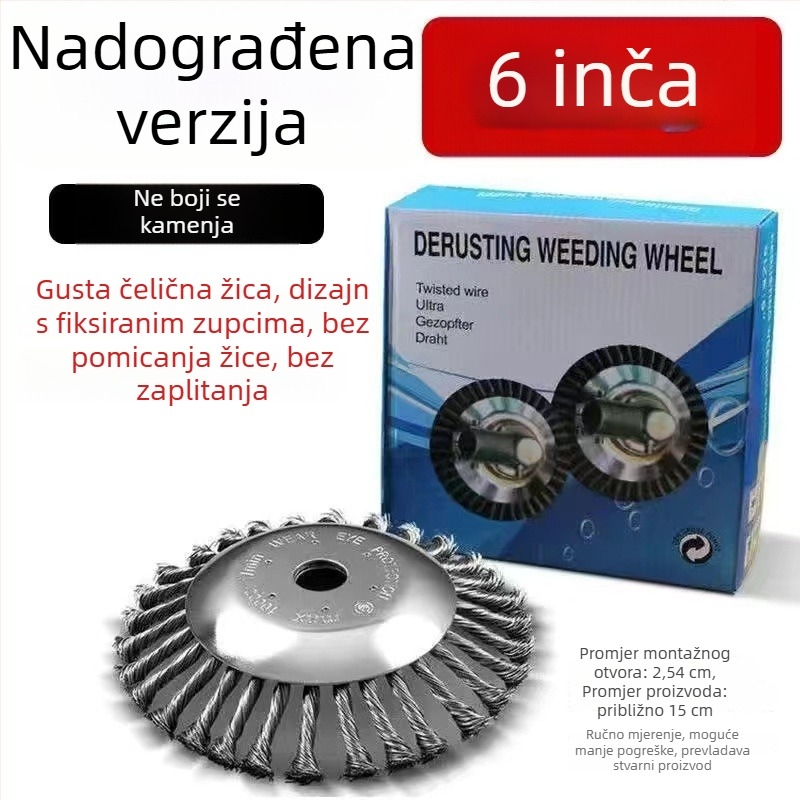 Univerzalni disk s čeličnim žicama za kosilicu i trimer