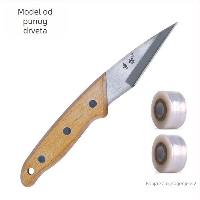 Profesionalni nož za cijepanje voćaka za pupno cijepanje, alat za vrtlarstvo od posebnog čelika
