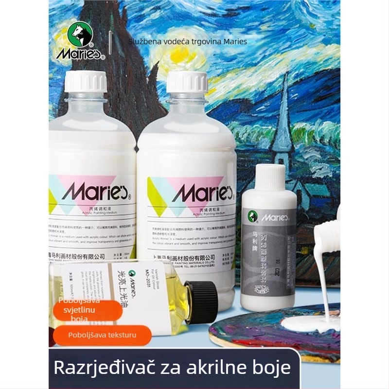 Marie’s tekućina za miješanje akrila, 100 ml, medij i razrjeđivač za akrilno slikanje i glaziranje