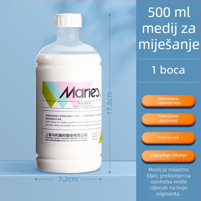 Marie’s tekućina za miješanje akrila, 100 ml, medij i razrjeđivač za akrilno slikanje i glaziranje