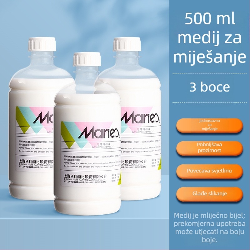 Marie’s tekućina za miješanje akrila, 100 ml, medij i razrjeđivač za akrilno slikanje i glaziranje