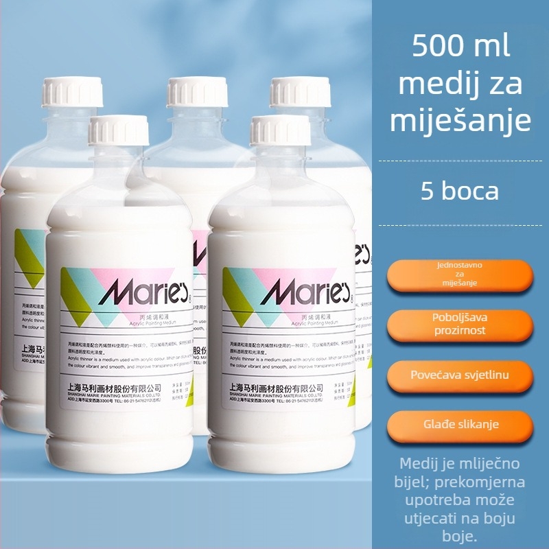 Marie’s tekućina za miješanje akrila, 100 ml, medij i razrjeđivač za akrilno slikanje i glaziranje