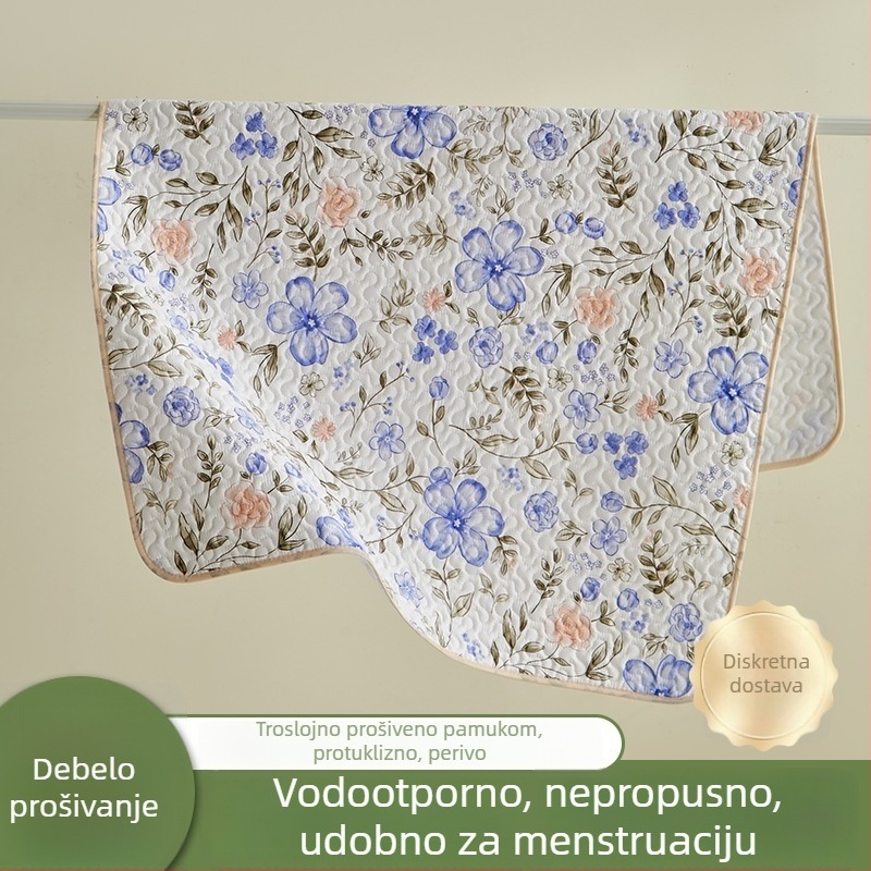 Beba vodootporna podlogica za urin s prozračnim listom, velika veličina, strojno pranje, za djecu i starije osobe