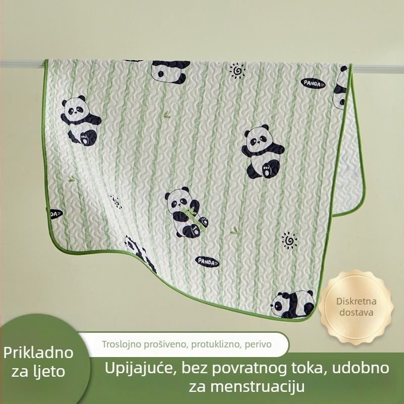 Beba vodootporna podlogica za urin s prozračnim listom, velika veličina, strojno pranje, za djecu i starije osobe