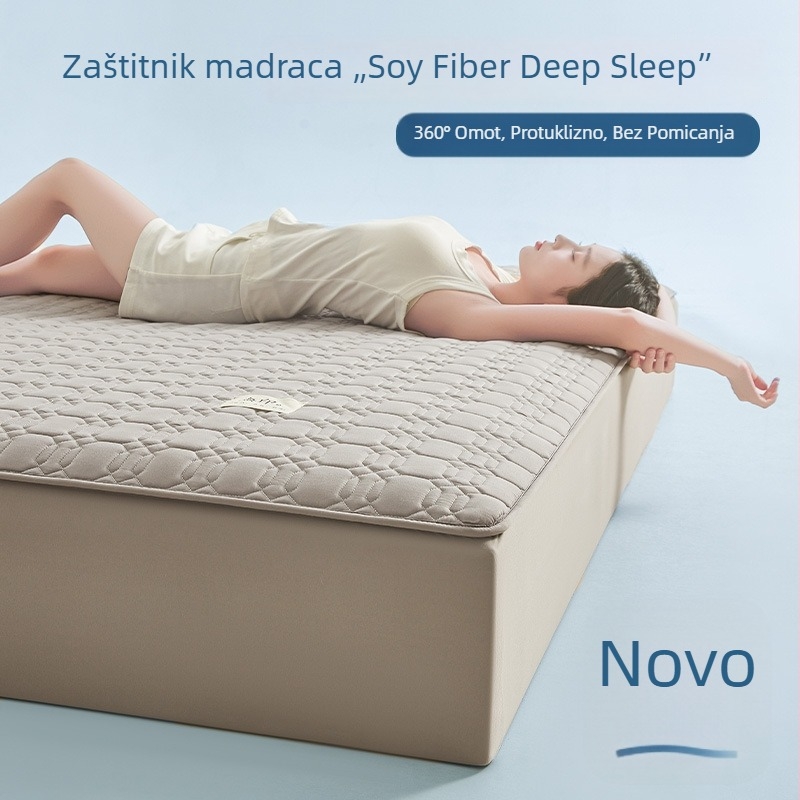 Periva pamuk napinjena plahte – jednobojna, zaštita madraca i navlaka za krevetić i obitelj – minimalistički stil, sve sezone