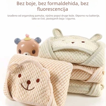 Novorođeno dijete pamučna swaddle deka i spavaća vrećica za sve sezone