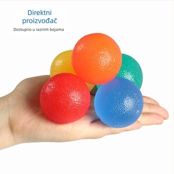 Silikonska lopta za grip i opuštanje – trening hvatišta i rehabilitacija, jačanje stiska, fitness i sportska oprema