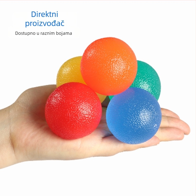 Silikonska lopta za grip i opuštanje – trening hvatišta i rehabilitacija, jačanje stiska, fitness i sportska oprema