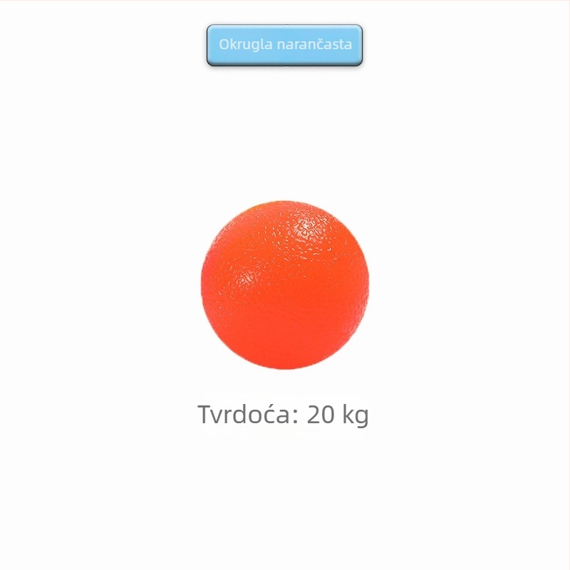 Silikonska lopta za grip i opuštanje – trening hvatišta i rehabilitacija, jačanje stiska, fitness i sportska oprema