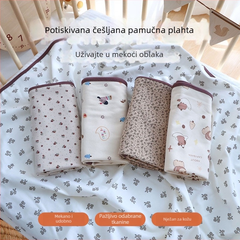 Pamučna swaddle deka za novorođenče, klasa A, lagani ljetni model