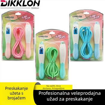 Prilagodljivo užet za preskakanje s čeličnom žicom i bambus perlama